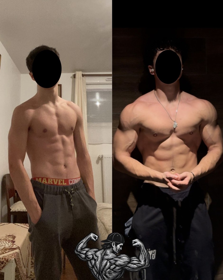 Transformation physique avant et après, coaching LIFTPURDY