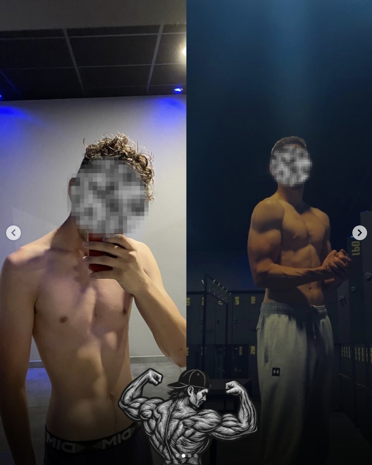 Transformation physique avant et après, coaching LIFTPURDY