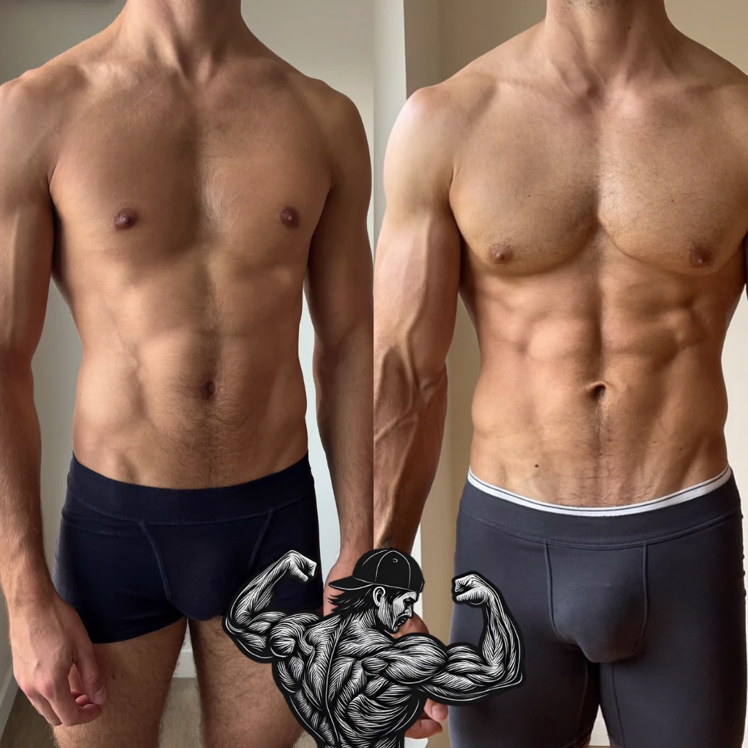 Transformation physique avant et après, coaching LIFTPURDY